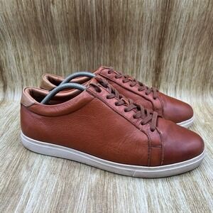 Allen Edmonds‎ Courtside Sneakers Men's 9.5 3E Dress Shoes Brown Leather 5639